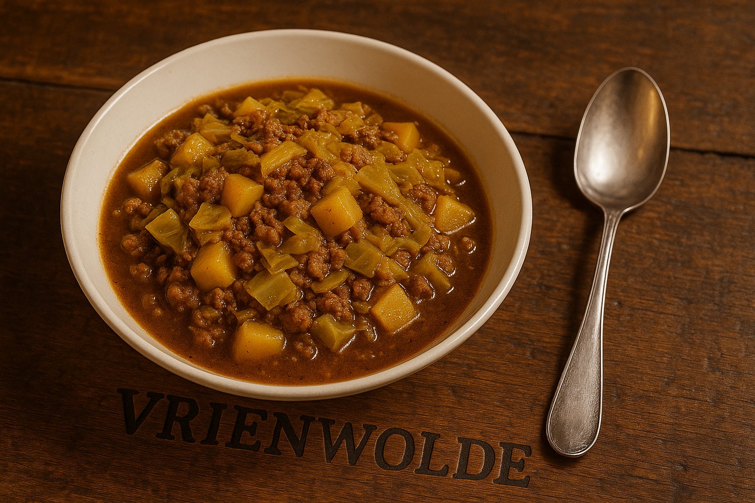 Schmorkohleintopf mit Hackfleisch, Kohl und Kartoffeln bei VRIENWOLDE